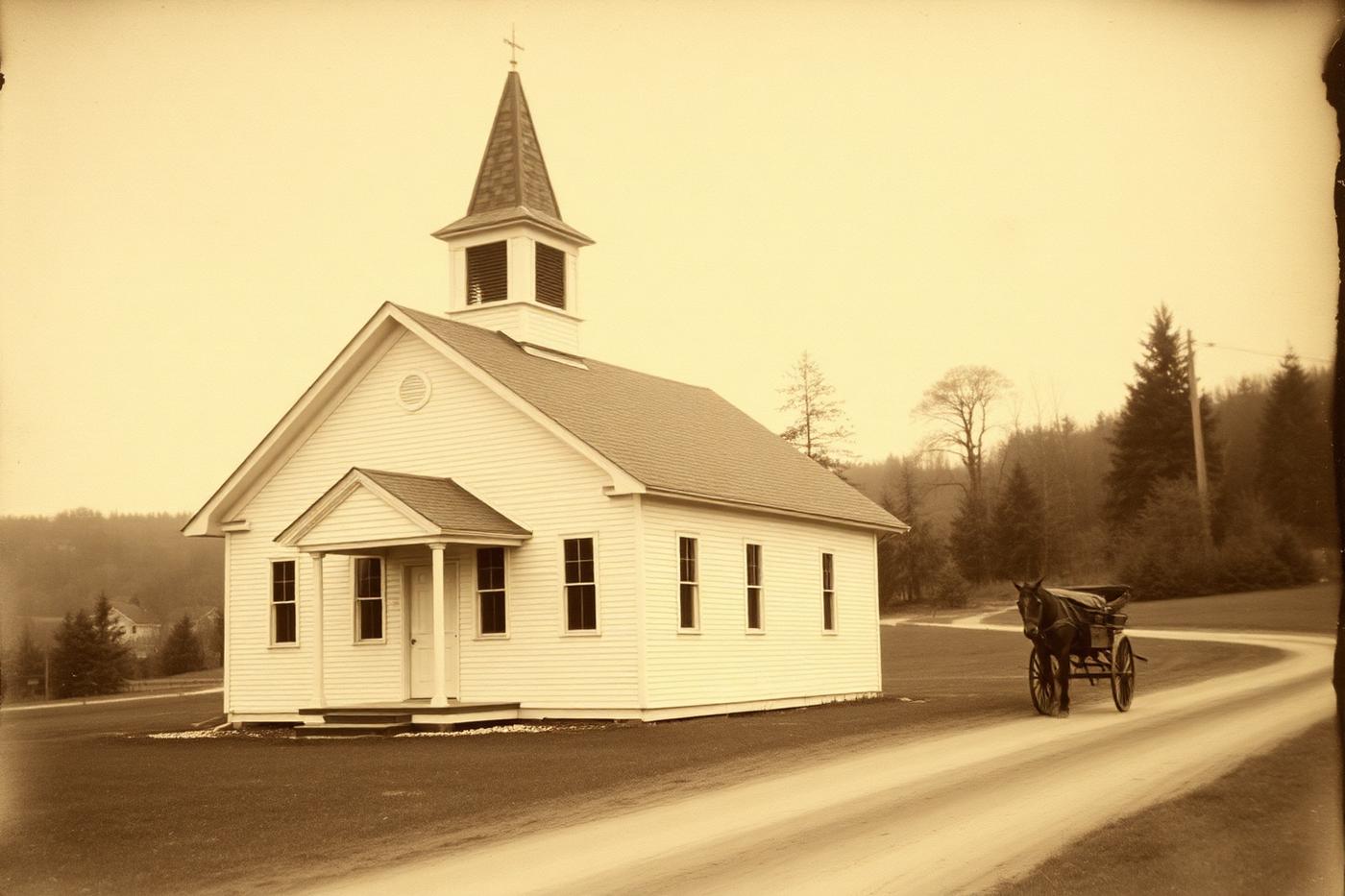 Historic photograph of Fort Ann United Protestant Church